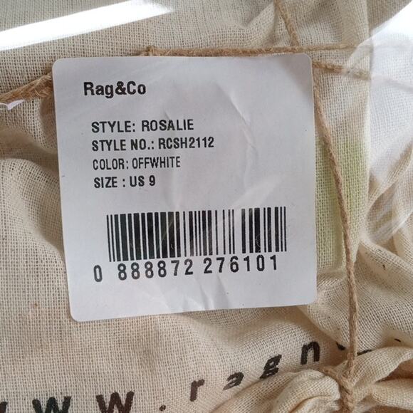 [H148] RAG & CO [ROSALIE] Off White Block Heeled Sandal, Size 9 - Picture 14 of 15